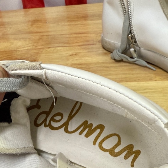 Sam Edelman Cream High-Top Sneakers - Picture 2 of 5